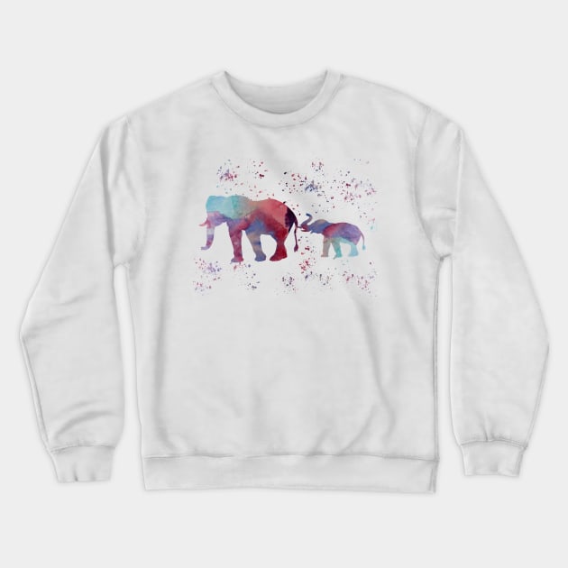 Elephants Crewneck Sweatshirt by BittenByErmines
